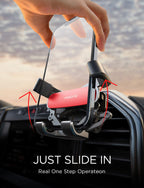 AINOPE Car Vent Phone Mount Holder for iPhone 17 Pro Max Car Mount [Drop-in Grip] Phone Holders for Your Car Air Vent Interior Accessories Gifts for Men for iPhone 17 Pro Max 16 15 14 Galaxy S26