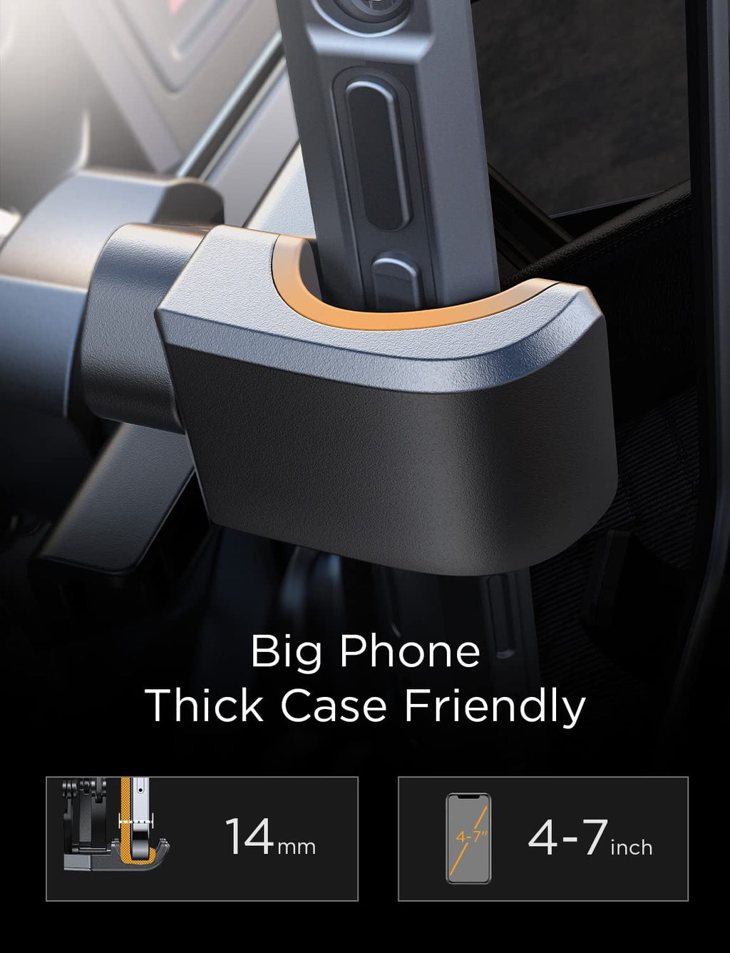 AINOPE Car Vent Phone Mount Holder for iPhone 17 Pro Max Car Mount [Drop-in Grip] Phone Holders for Your Car Air Vent Interior Accessories Gifts for Men for iPhone 17 Pro Max 16 15 14 Galaxy S26
