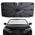 2026 Windshield Sun Shade Umbrella, Foldable Car Umbrella Sunshade with UV Block Car Front Window (Heat Insulation Protection) for Auto Windshield Covers Blackout Trucks Cars (Large)
