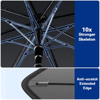 2026 Windshield Sun Shade Umbrella, Foldable Car Umbrella Sunshade with UV Block Car Front Window (Heat Insulation Protection) for Auto Windshield Covers Blackout Trucks Cars (Large)