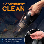 THISWORX Car Vacuum Cleaner - Portable, High Power, Handheld Vacuums w/ 3 Attachments, 16 Ft Cord & Bag - 12v, Auto Accessories Kit for Interior Detailing - Black