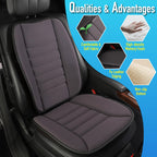 Lofty Aim Car Seat Cushion with Back Support Pillow, Comfy Lumbar Support & Seat Cushion, Memory Foam Driving Pillow for Back-Sciatica Pain Relief, Auto Pad Suitable for Car, Truck, SUV - Black