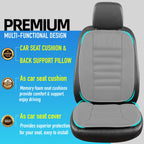 Lofty Aim Car Seat Cushion with Back Support Pillow, Comfy Lumbar Support & Seat Cushion, Memory Foam Driving Pillow for Back-Sciatica Pain Relief, Auto Pad Suitable for Car, Truck, SUV - Black
