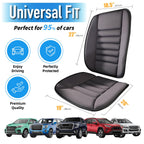 Lofty Aim Car Seat Cushion with Back Support Pillow, Comfy Lumbar Support & Seat Cushion, Memory Foam Driving Pillow for Back-Sciatica Pain Relief, Auto Pad Suitable for Car, Truck, SUV - Black