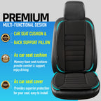 Lofty Aim Car Seat Cushion with Back Support Pillow, Comfy Lumbar Support & Seat Cushion, Memory Foam Driving Pillow for Back-Sciatica Pain Relief, Auto Pad Suitable for Car, Truck, SUV - Black