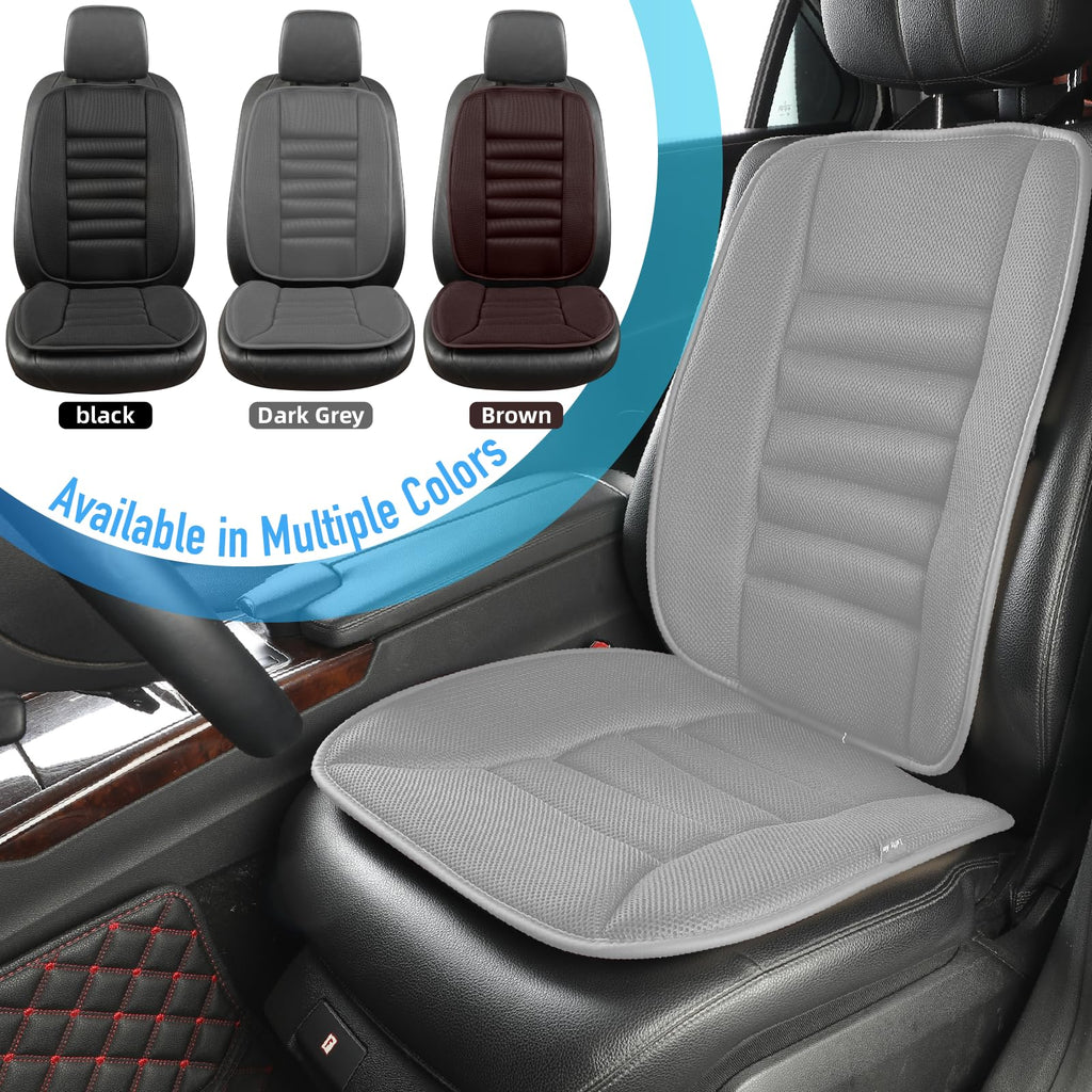 Lofty Aim Car Seat Cushion with Back Support Pillow, Comfy Lumbar Support & Seat Cushion, Memory Foam Driving Pillow for Back-Sciatica Pain Relief, Auto Pad Suitable for Car, Truck, SUV - Black