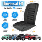 Lofty Aim Car Seat Cushion with Back Support Pillow, Comfy Lumbar Support & Seat Cushion, Memory Foam Driving Pillow for Back-Sciatica Pain Relief, Auto Pad Suitable for Car, Truck, SUV - Black