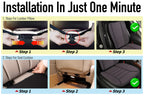Lofty Aim Car Seat Cushion with Back Support Pillow, Comfy Lumbar Support & Seat Cushion, Memory Foam Driving Pillow for Back-Sciatica Pain Relief, Auto Pad Suitable for Car, Truck, SUV - Black