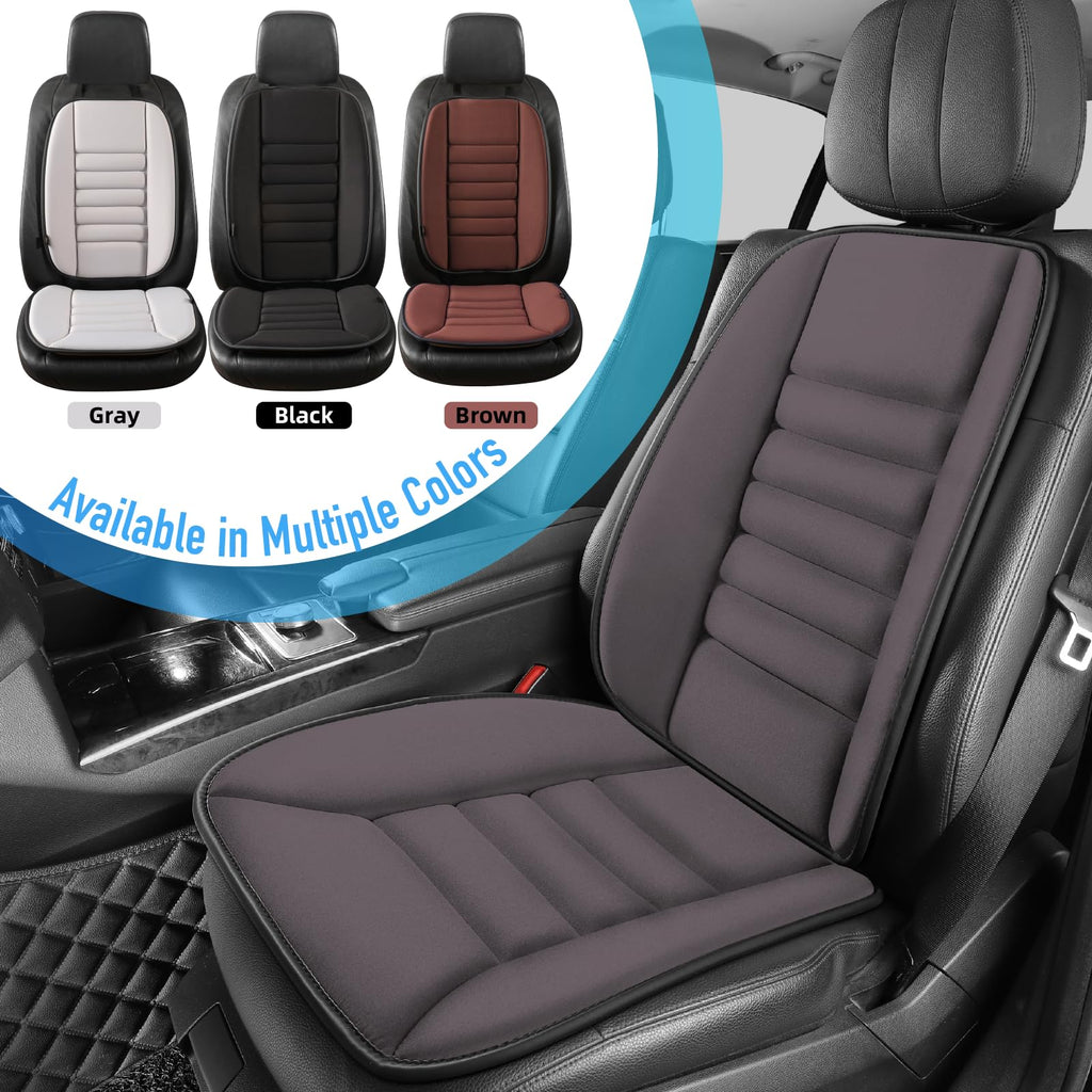 Lofty Aim Car Seat Cushion with Back Support Pillow, Comfy Lumbar Support & Seat Cushion, Memory Foam Driving Pillow for Back-Sciatica Pain Relief, Auto Pad Suitable for Car, Truck, SUV - Black