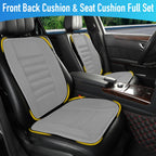 Lofty Aim Car Seat Cushion with Back Support Pillow, Comfy Lumbar Support & Seat Cushion, Memory Foam Driving Pillow for Back-Sciatica Pain Relief, Auto Pad Suitable for Car, Truck, SUV - Black